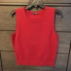 J.Crew Red Sweater Vest